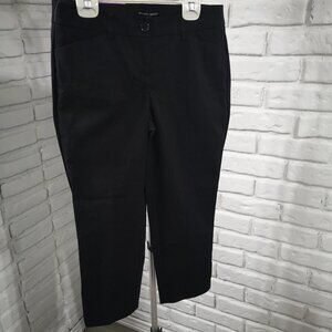 NWT Hilary Radley Ladies Black Slim Leg Size 4 Ankle Length Pants